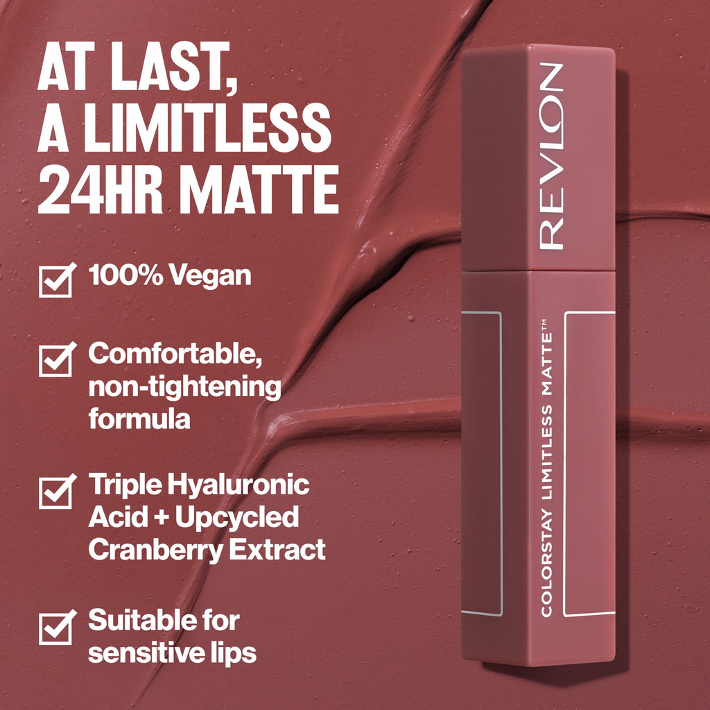 Revlon ColorStay Limitless Matte Liquid Lipstick, 24HR Wear, 015 Hype Girl, 0.17 fl oz