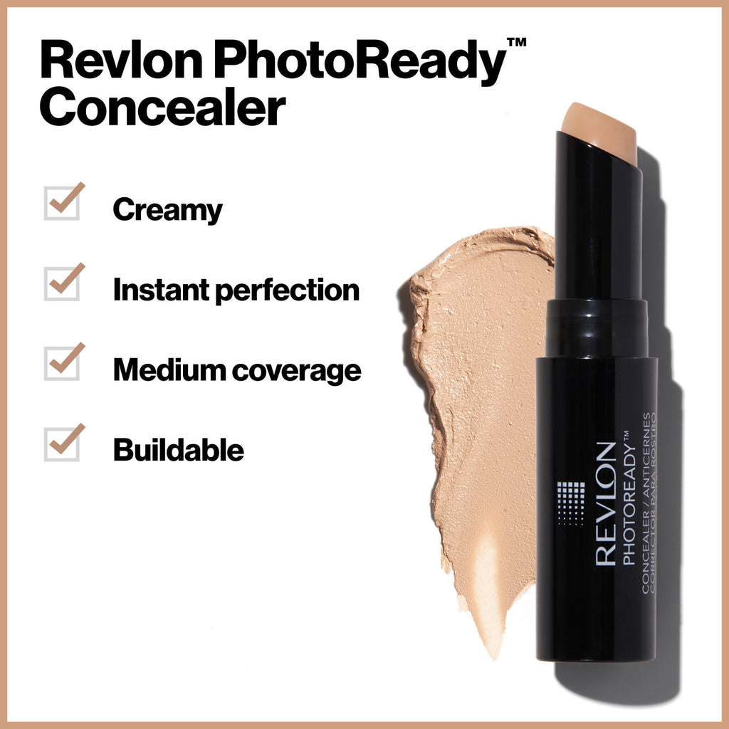 Revlon PhotoReady Stick Concealer Makeup, Medium Coverage, 004 Medium, 0.11 fl oz