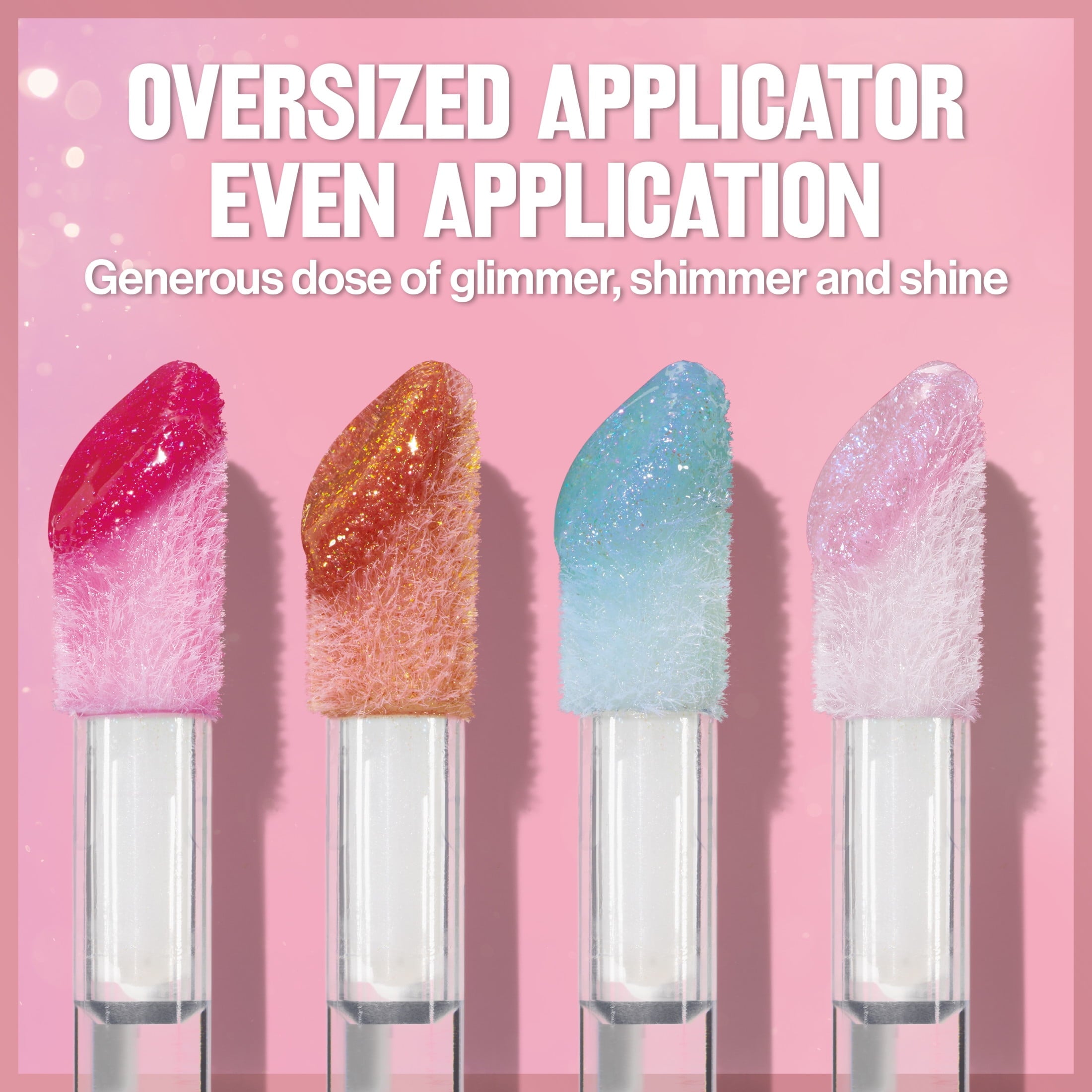 Revlon Super Lustrous Glimmer High-Shine Lip Gloss, 002 Pink Prisma, 0.13 fl oz