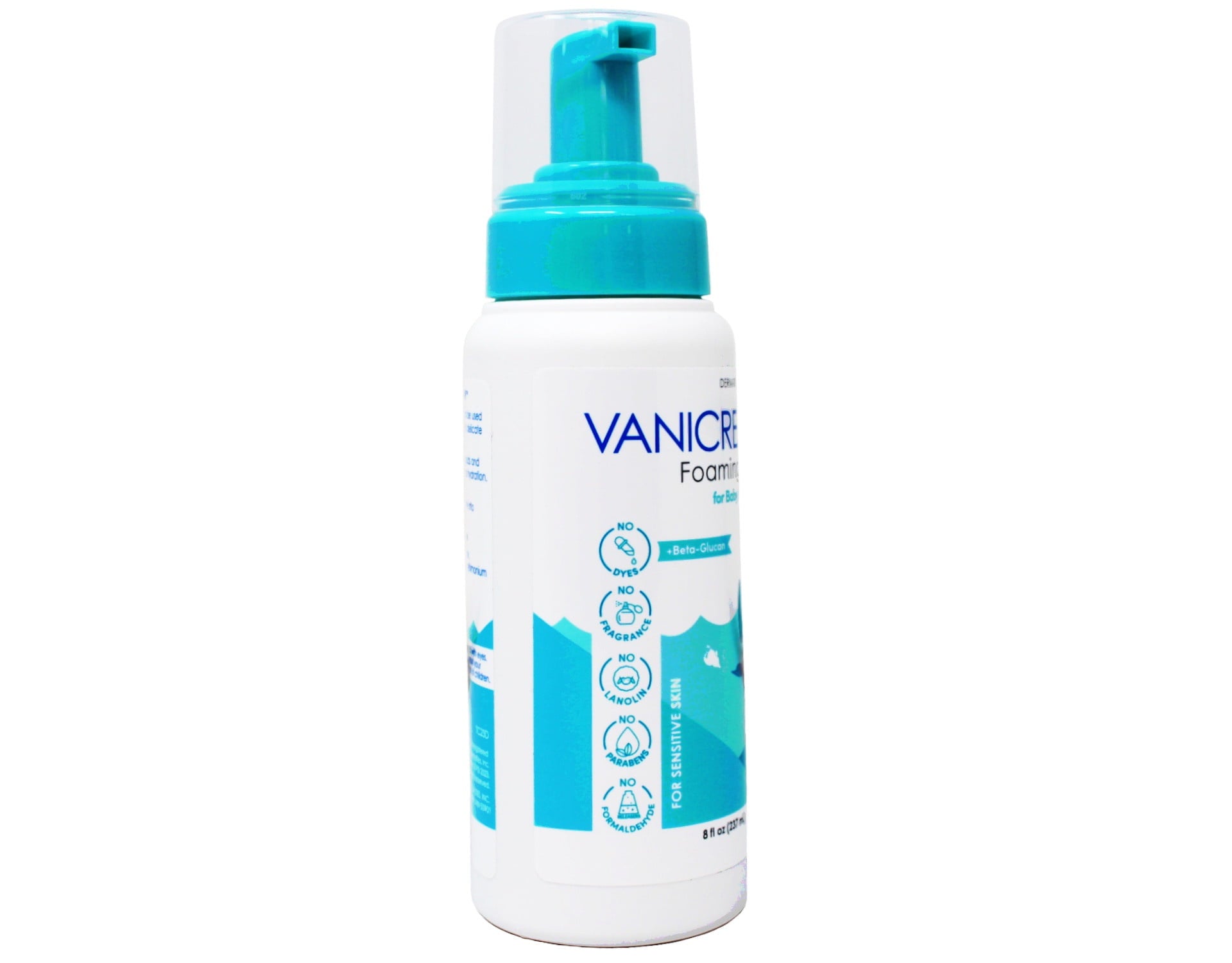 4 Pack - Vanicream Foaming Wash for Baby - 8oz - Formulated Without Common Irritants for Those with Sensitive Skin