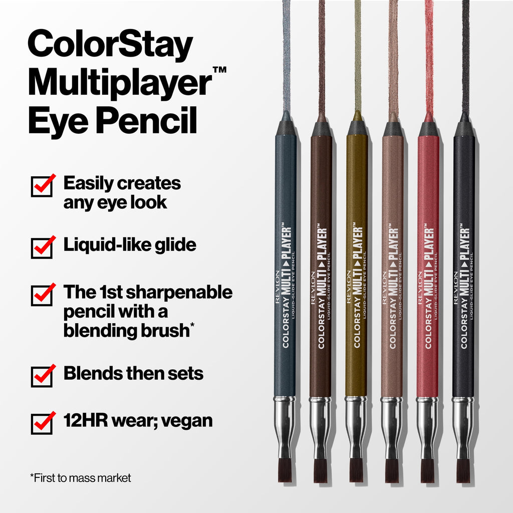 Revlon ColorStay Multiplayer Liquid-Glide Eye Pencil, Waterproof Eye Liner, 403 Glitch Effect, 0.03 oz