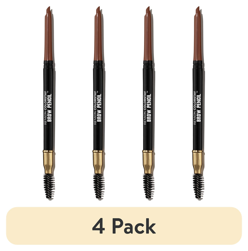 (4 pack) Revlon ColorStay Waterproof Eyebrow Pencil, Mechanical & Long Lasting, 215 Auburn, 0.021 oz