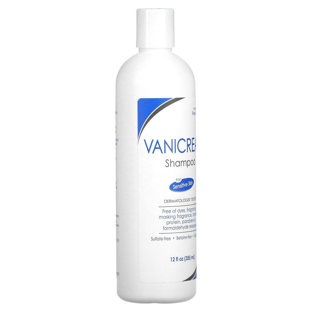 (3 pack) Vanicream Shampoo for Sensitive Skin Dermatologist Tested Free of Dyes Fragrance Parabens and Formaldehyde Releasers Sulfate-Free 12 fl oz (Pack of 1)
