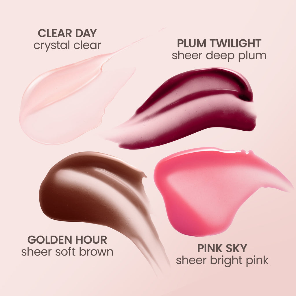 Burt's Bees Pink Sky Lip Oil Gloss with Wand Applicator, 0.15 oz.