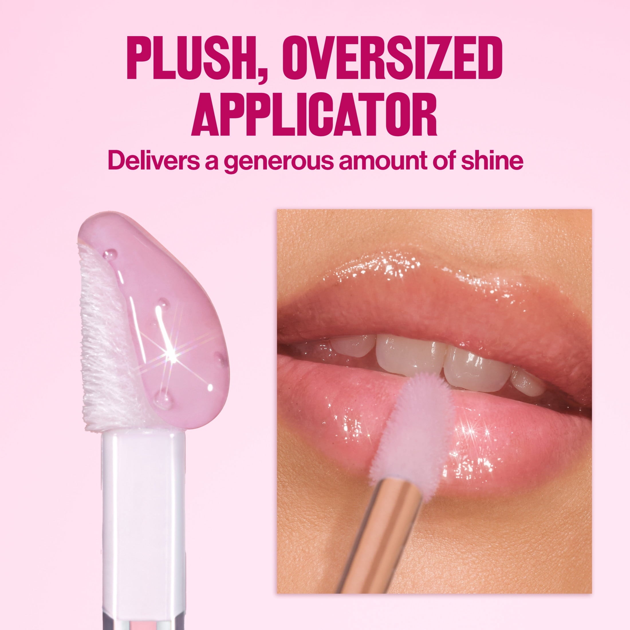 Revlon Super Lustrous Glimmer Nourishing Lip Oil, 001 Candy Hearts, 0.13 fl oz