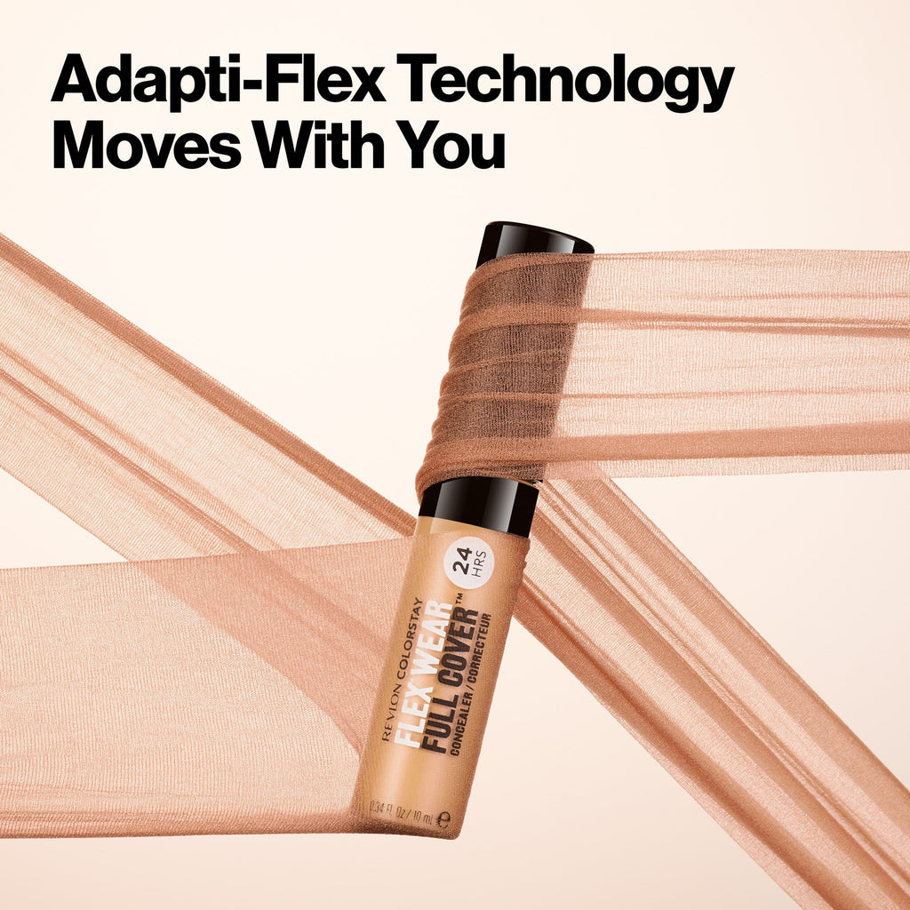Revlon ColorStay Flex Wear Concealer, Full Coverage, 24HR Wear, 050 Medium Deep, 0.34 fl oz