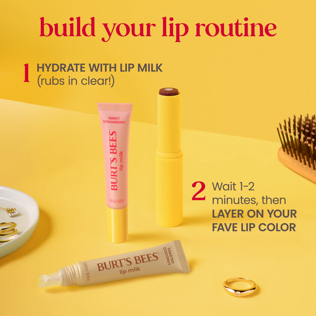 Burt's Bees Lip Milk Lip Serum, Sweet Strawberry