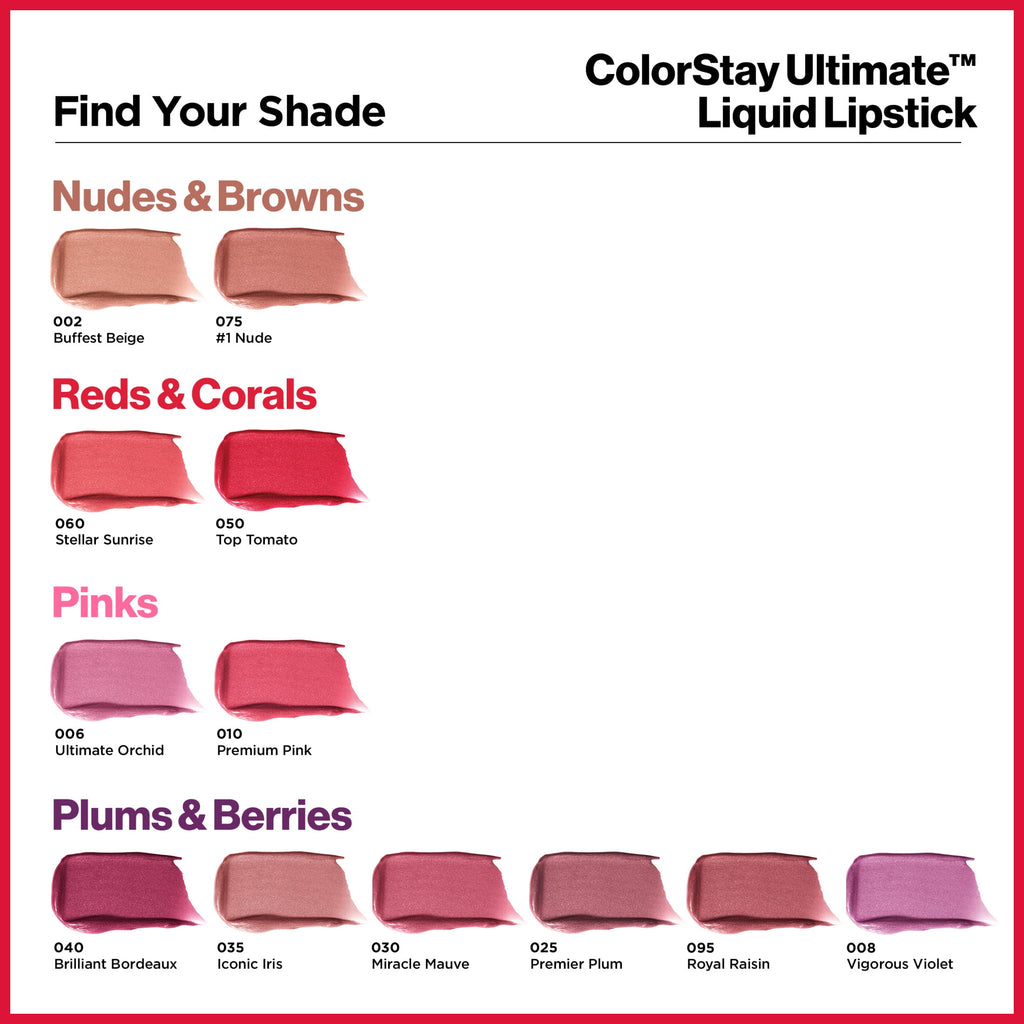 Revlon ColorStay Ultimate Lightweight Satin Liquid Lipstick, 0.1 fl oz