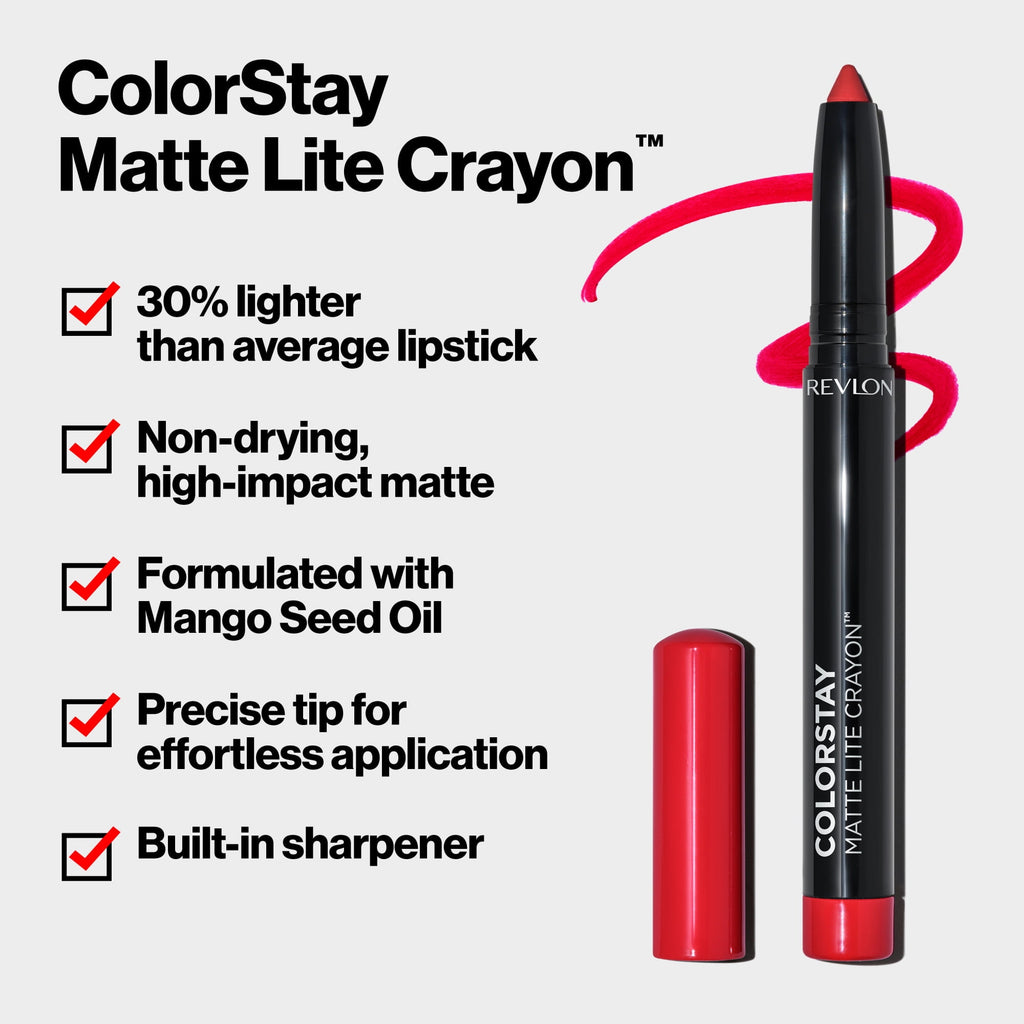 Revlon ColorStay Matte Lite Crayon, 005 Sky High, 0.049 oz