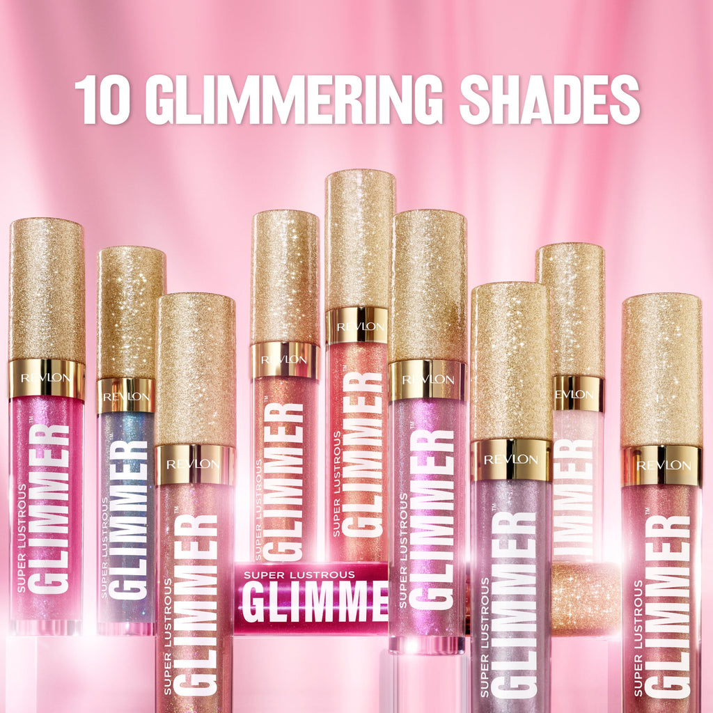 Revlon Super Lustrous Glimmer High-Shine Lip Gloss, 006 Bronze Spark, 0.13 fl oz