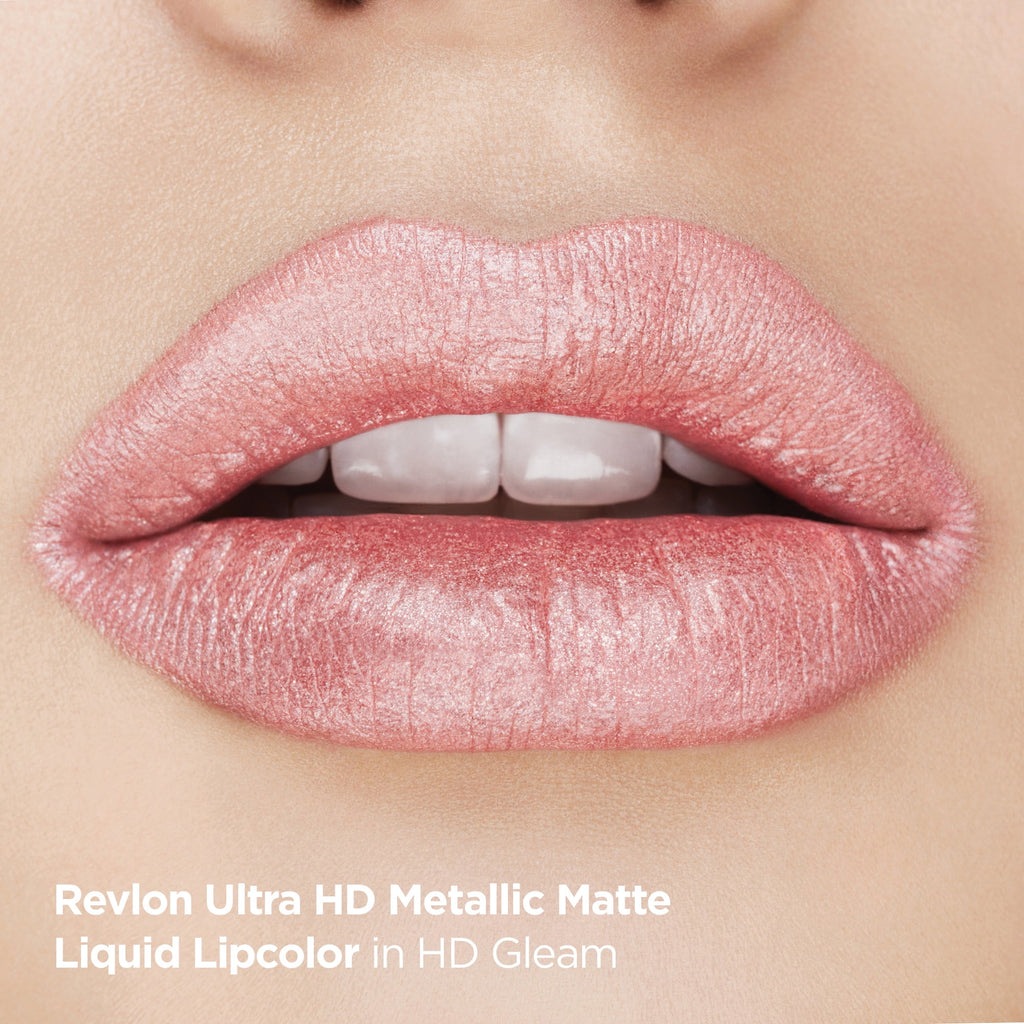 Revlon Ultra HD Metallic Matte Liquid Lipcolor, Liquid Lipstick, 100% Wax-Free, Dazzle