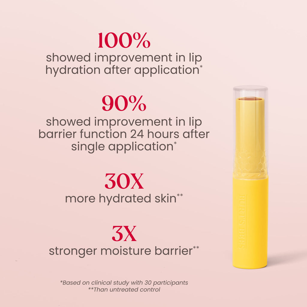 Burt's Bees Rose Knows Tinted Boosted Lip Balm, Natural Origin Lip Care, Moisturizing Lip Balm for Dry Lips, 1 Tube, 0.16 oz.