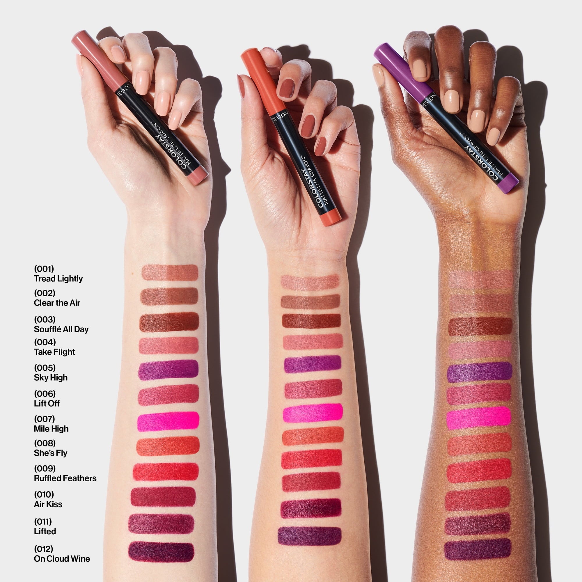 Revlon ColorStay Matte Lite Crayon Lightweight Lipstick, 002 Clear The Air