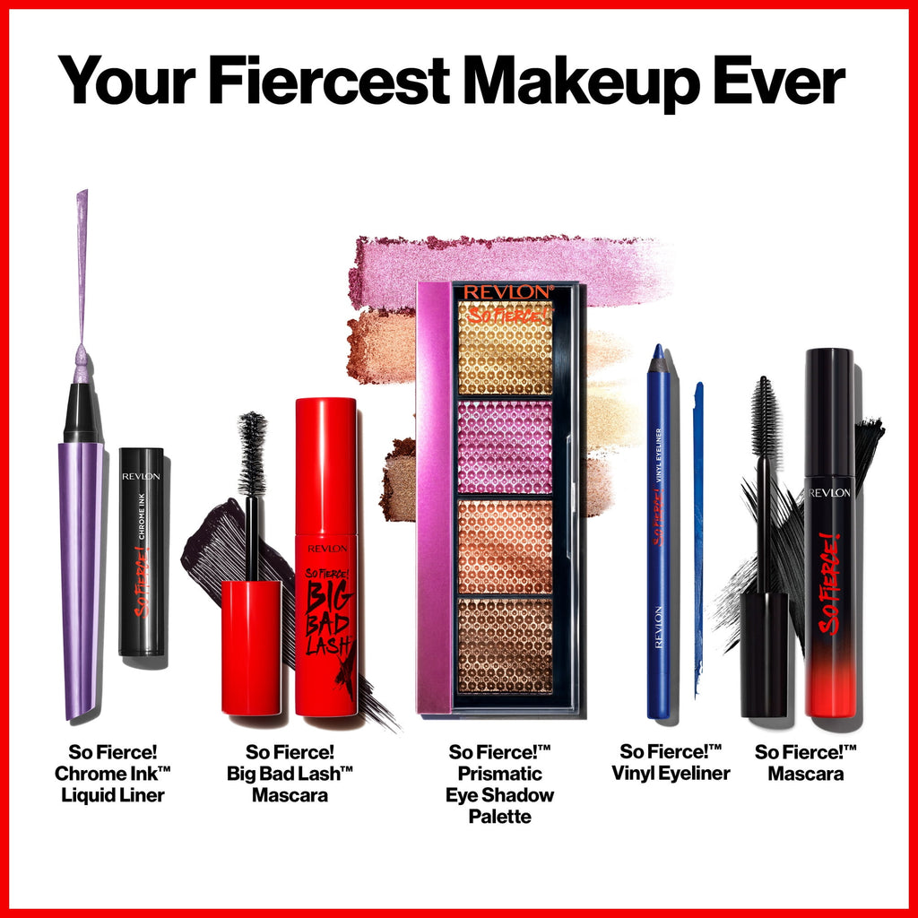 Revlon So Fierce! Prismatic, Long Lasting Matte and Pearl Cream Eyeshadow Palette, 963 Slight Flex, 0.21 oz.