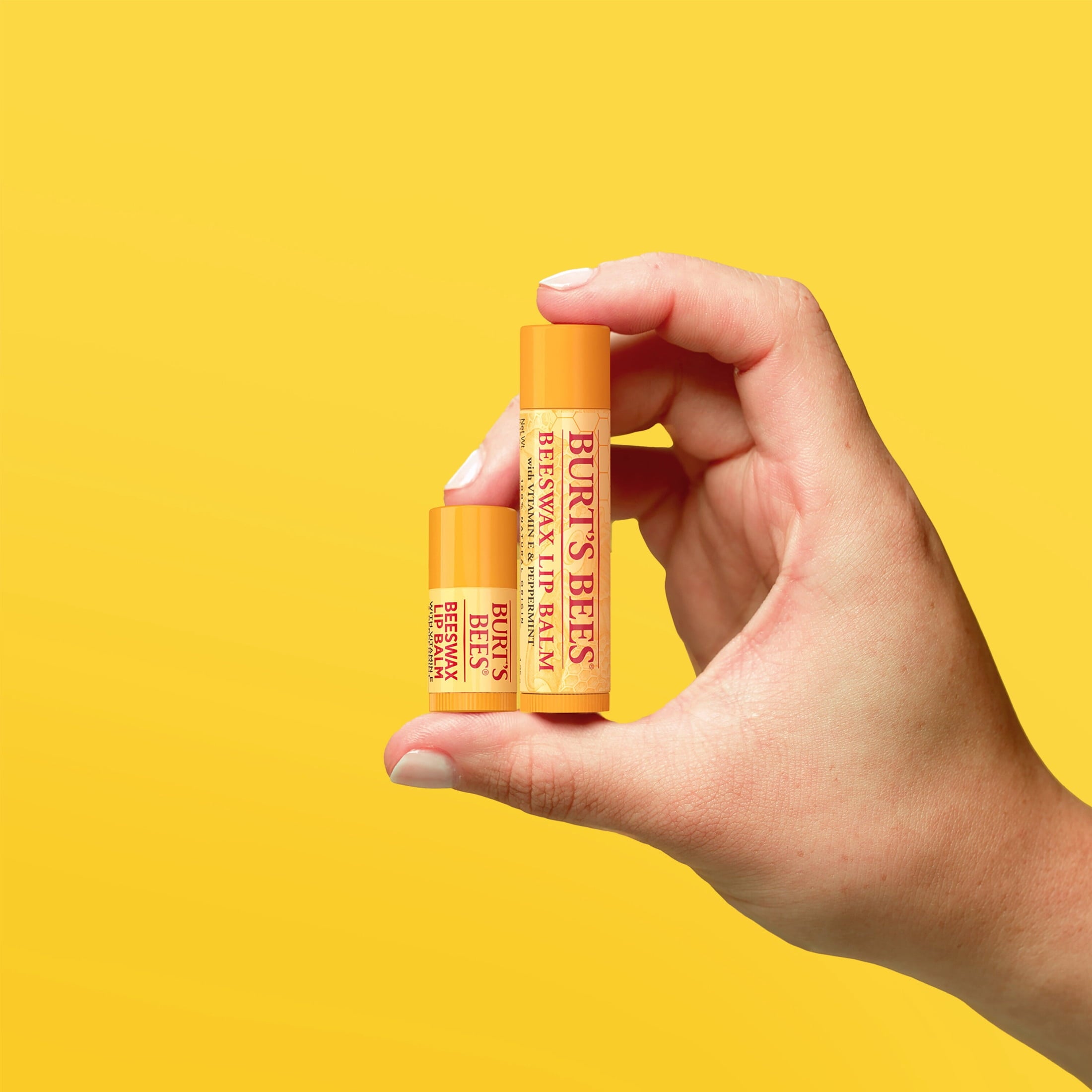 Burt's Bees 100% Natural Origin Moisturizing Beeswax Lip Balm, Peppermint, 1-Pack, 0.15 oz