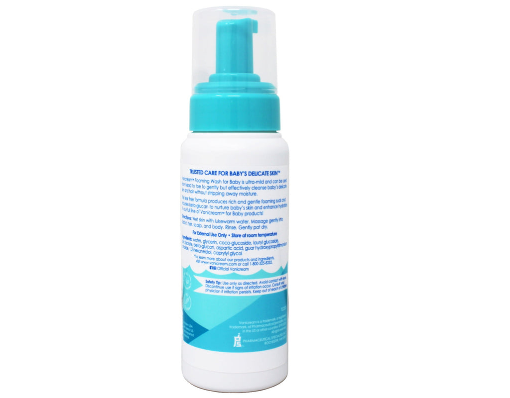 2 Pack - Vanicream Foaming Wash for Baby - 8oz - Formulated Without Common Irritants for Those with Sensitive Skin