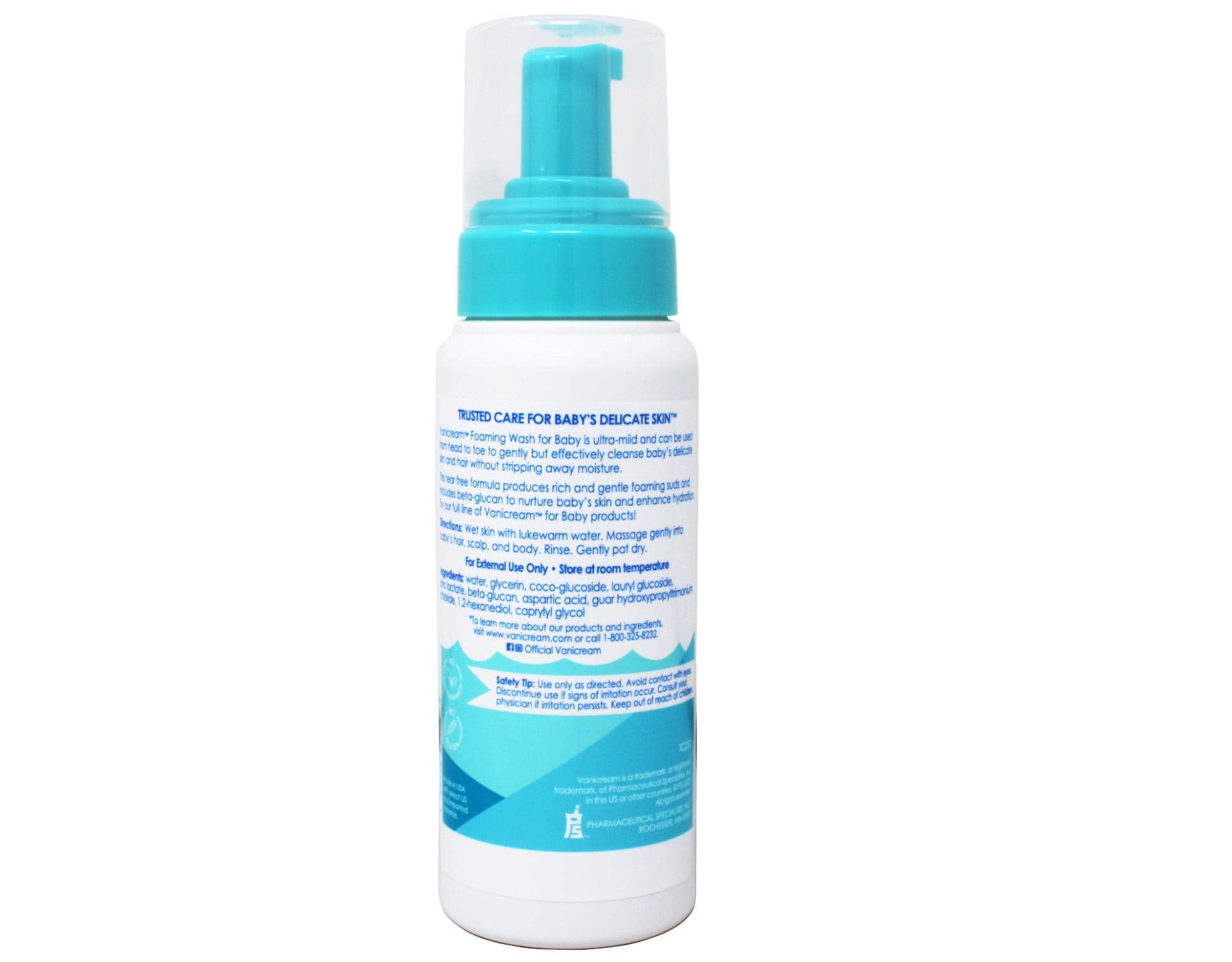 2 Pack - Vanicream Foaming Wash for Baby - 8oz - Formulated Without Common Irritants for Those with Sensitive Skin