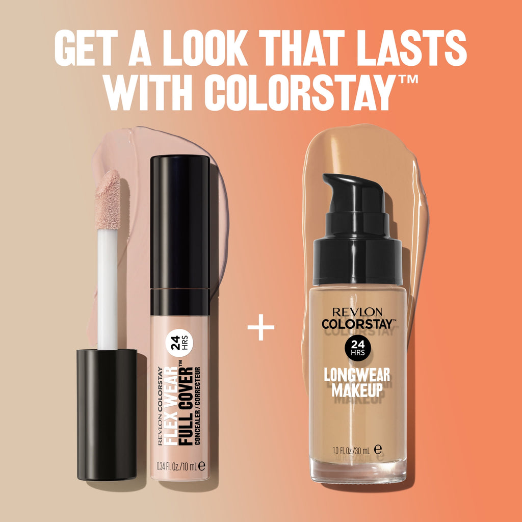 Revlon ColorStay Flex Wear Concealer, Full Coverage, 24HR Wear, 060 Deep, 0.34 fl oz