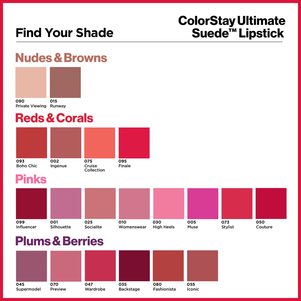 Revlon colorstay ultimate suede lipstick, runway