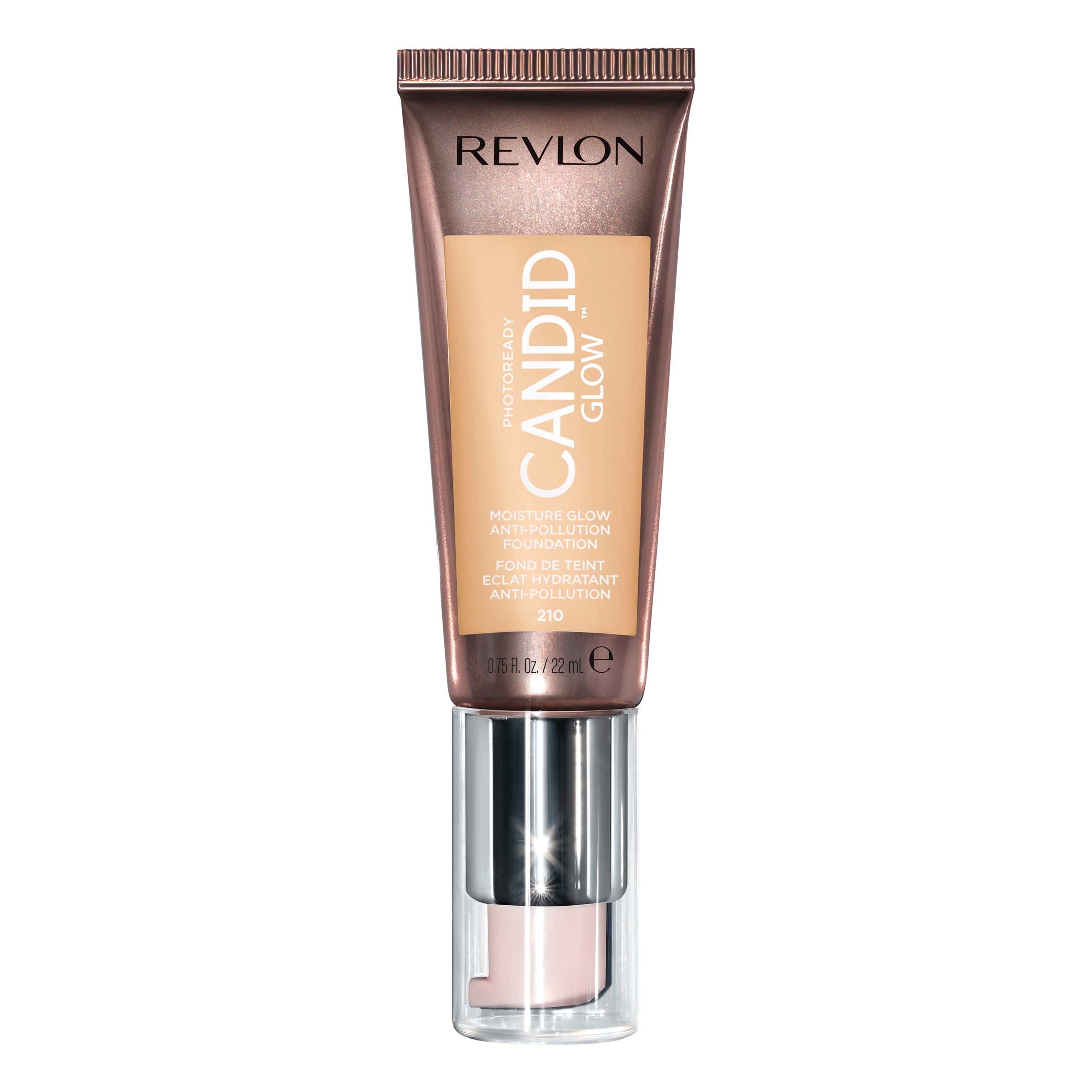 PhotoReady Candid Glow Moisture Glow Anti-Pollution Foundation, 500 Almond, 0.75 fl oz