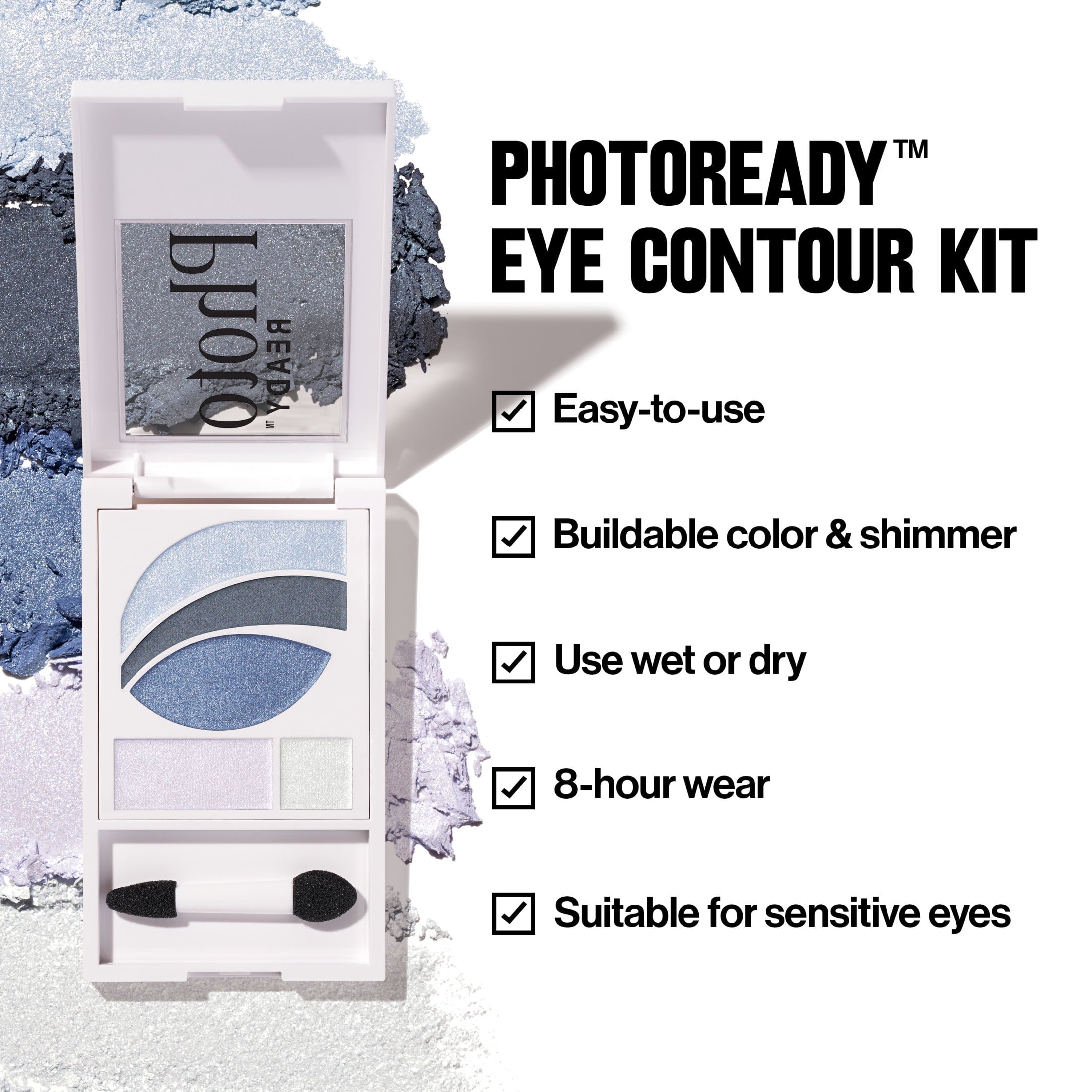 Revlon PhotoReady Eye Contour Kit Makeup Palette, Neutral Shimmer Eyeshadow, 505 Impressionist, 0.1 oz