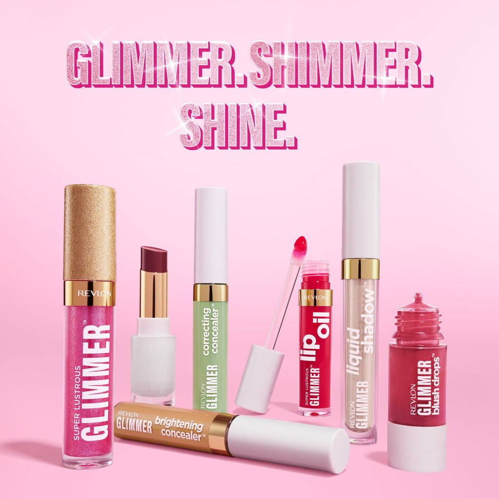 Revlon Super Lustrous Glimmer Nourishing Lip Oil, 003 Glow Mama, 0.13 fl oz