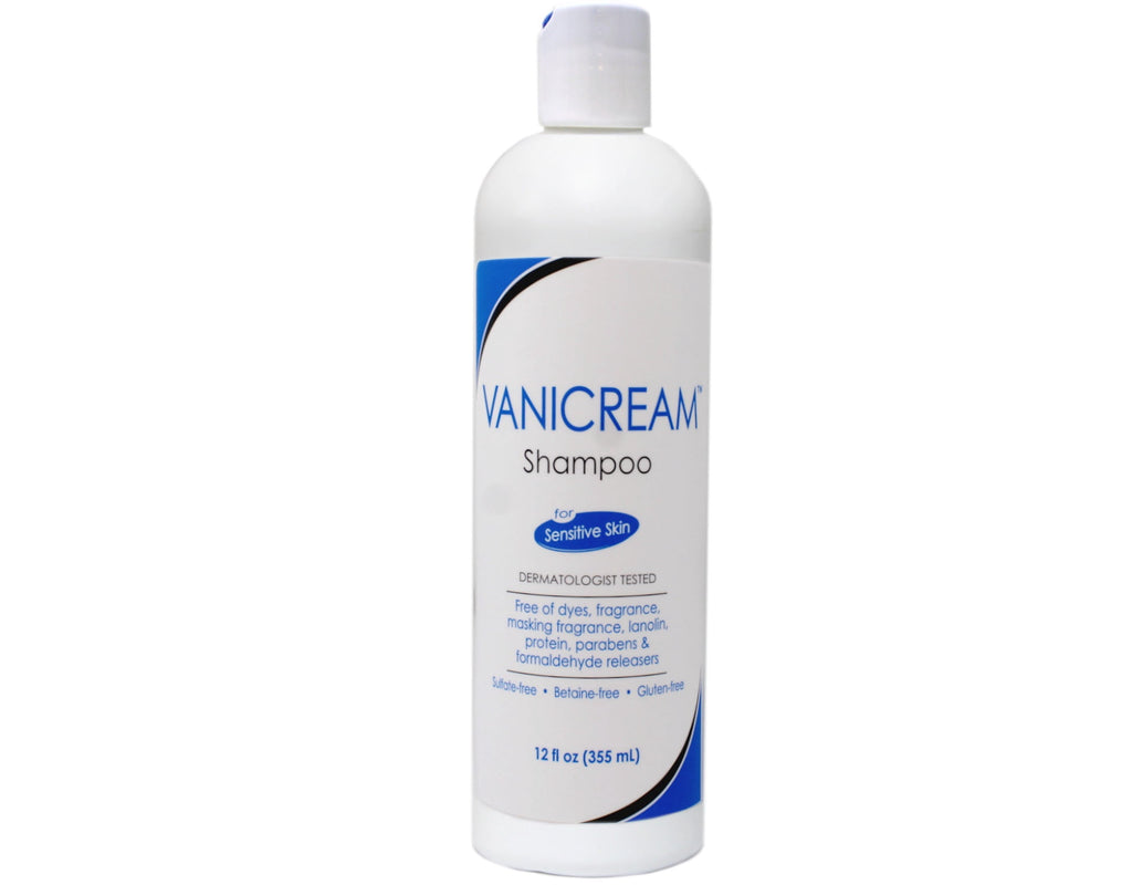 Vanicream Free & Clear Sulfate-Free for Sensitive Skin Adult Daily Shampoo, Fragrance-Free, 12 fl oz