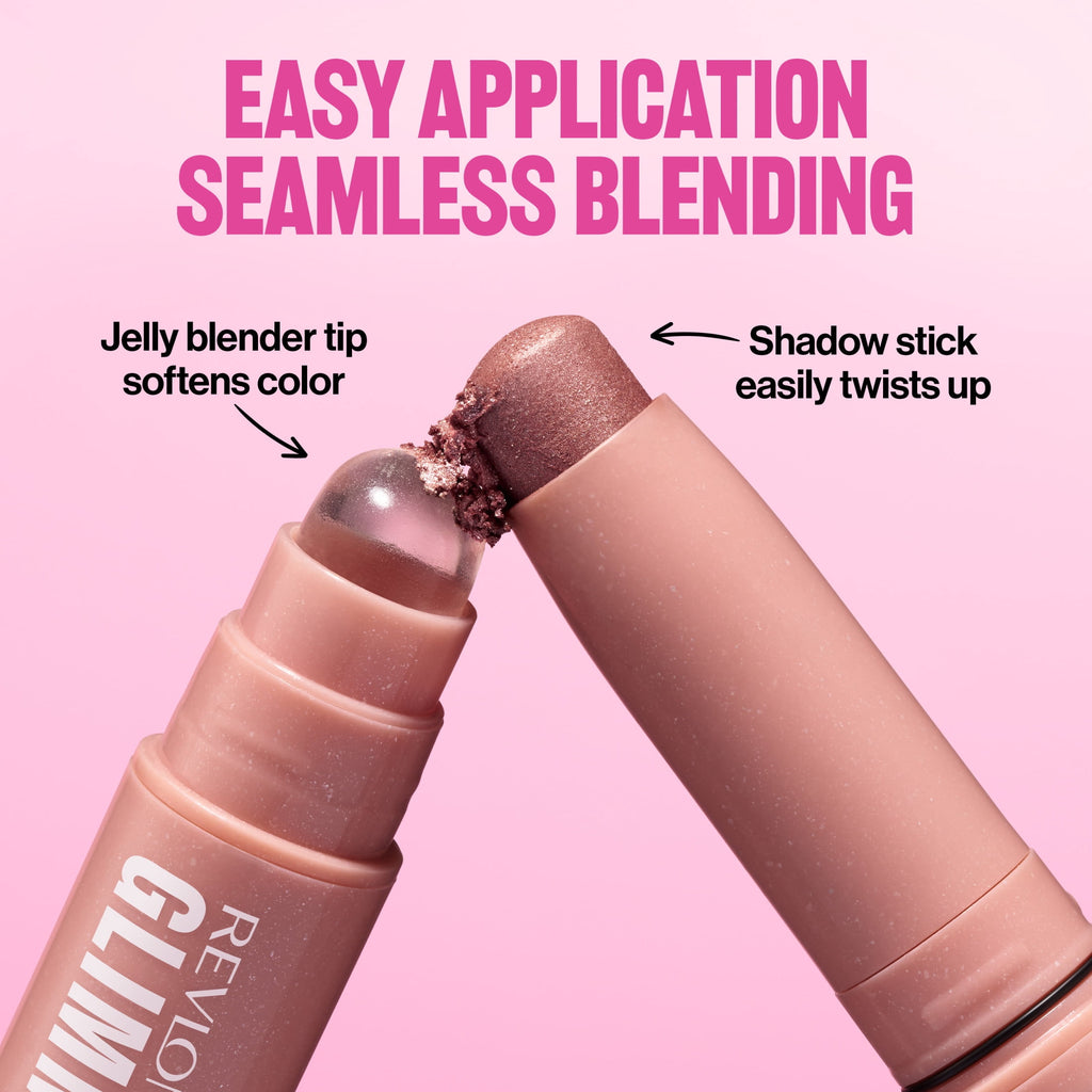 Revlon Glimmer Eyeshadow Multi-Stick Eye Makeup with Jelly Blender, 103 Main Character