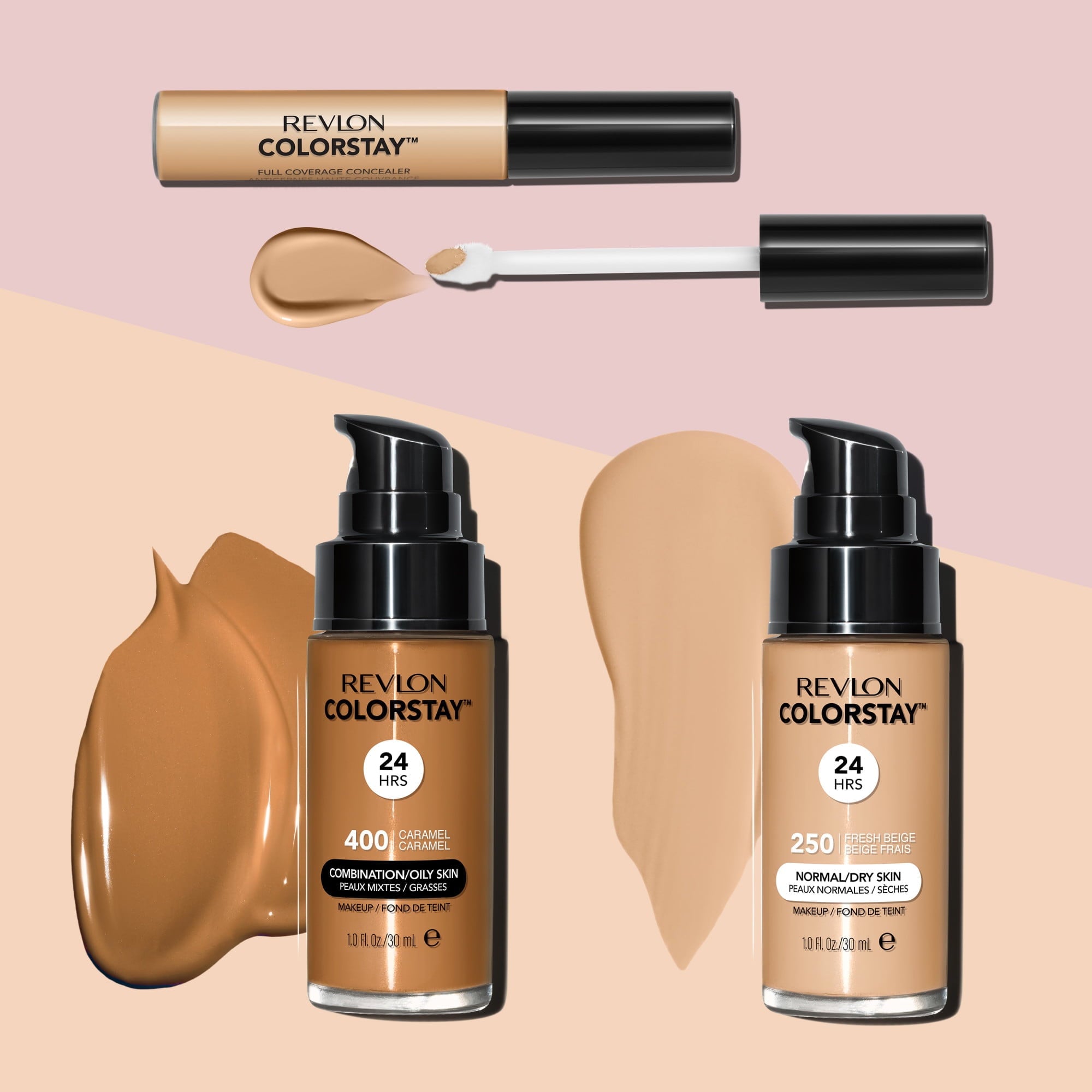 Revlon ColorStay Liquid Concealer Makeup, Full Coverage, 001 Banana, 0.21 fl oz