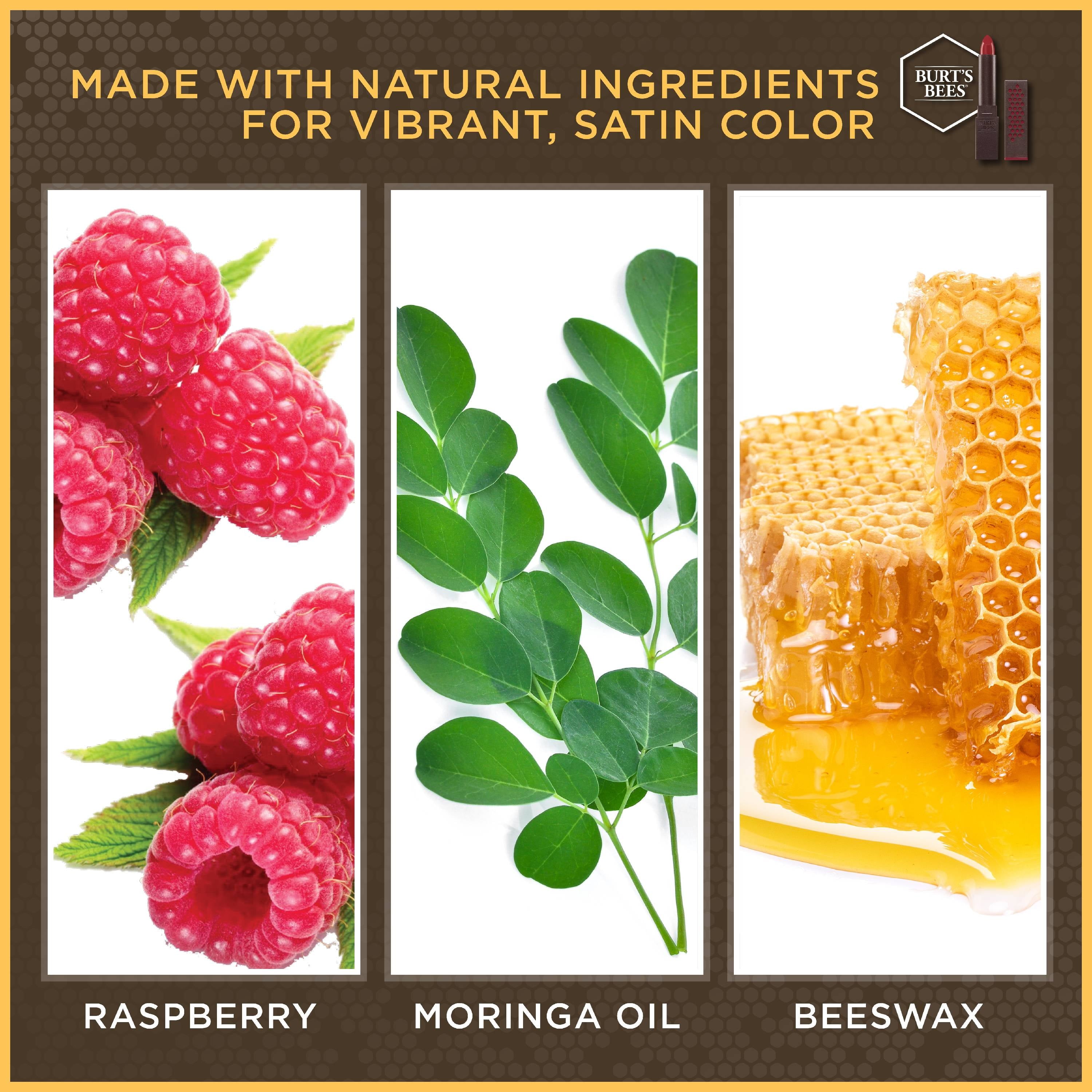 Burt's Bees 100% Natural Moisturizing Lipstick, Brimming Berry - 1 Tube