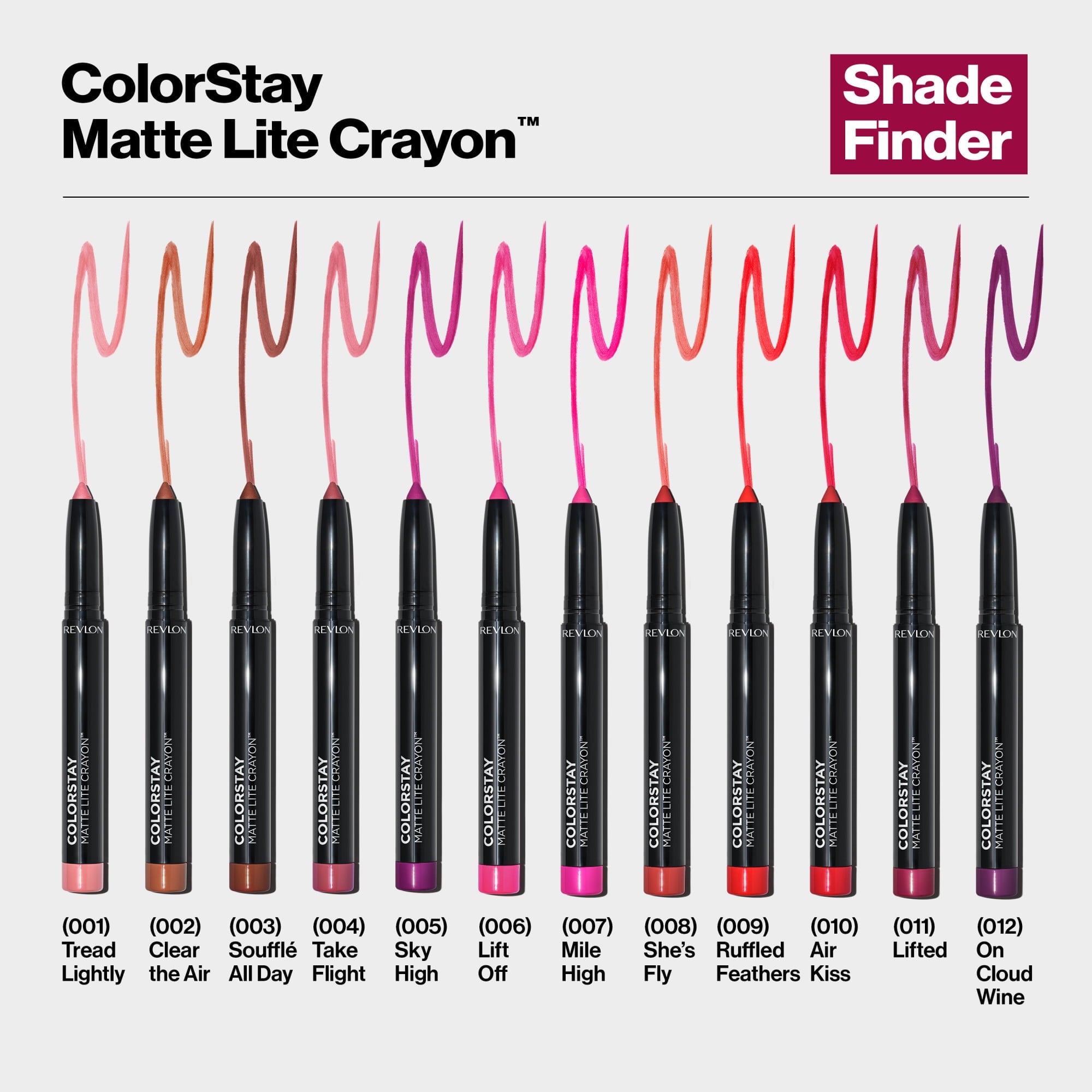 Revlon ColorStay Matte Lite Crayon Lightweight Lipstick, 009 Ruffled Feathers